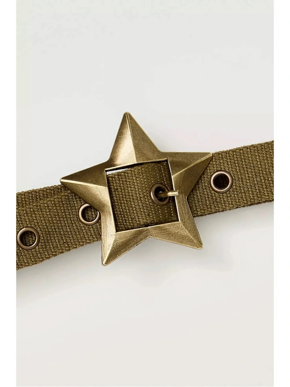 Free People Bohemian Grunge 90s Zoa Star Buckle Hip Belt Medium Large NWT